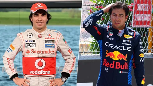 Checo Pérez en sus etapas con McLaren y Red Bull