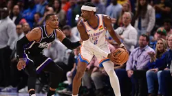 Russell Westbrook marca a Shai Gilgeous-Alexander