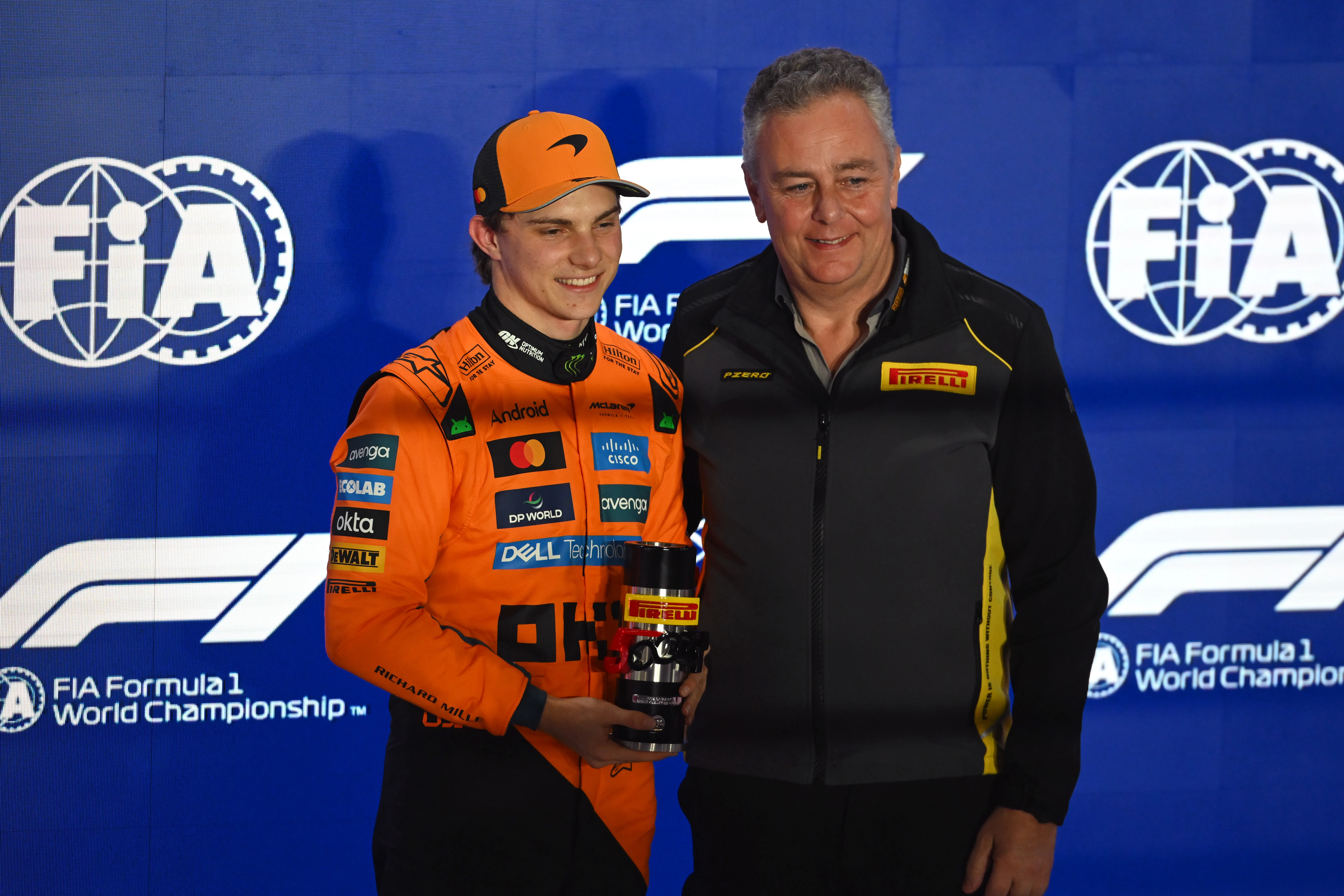 Oscar Piastri consiguió la pole de la sprint de Qatar (GETTY IMAGES)