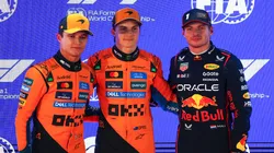 Lando Norris, Oscar Piastri y Max Verstappen