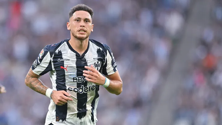 MONTERREY, MEXICO - AUGUST 17: Lucas Ocampos of Monterrey celebrates after scoring the team’s third goal during the 5th round match between Monterrey and Mazatlan as part of the Torneo Apertura 2025 Liga MX at BBVA Stadium on August 17, 2025 in Monterrey, Mexico. (Photo by Azael Rodriguez/Getty Images)