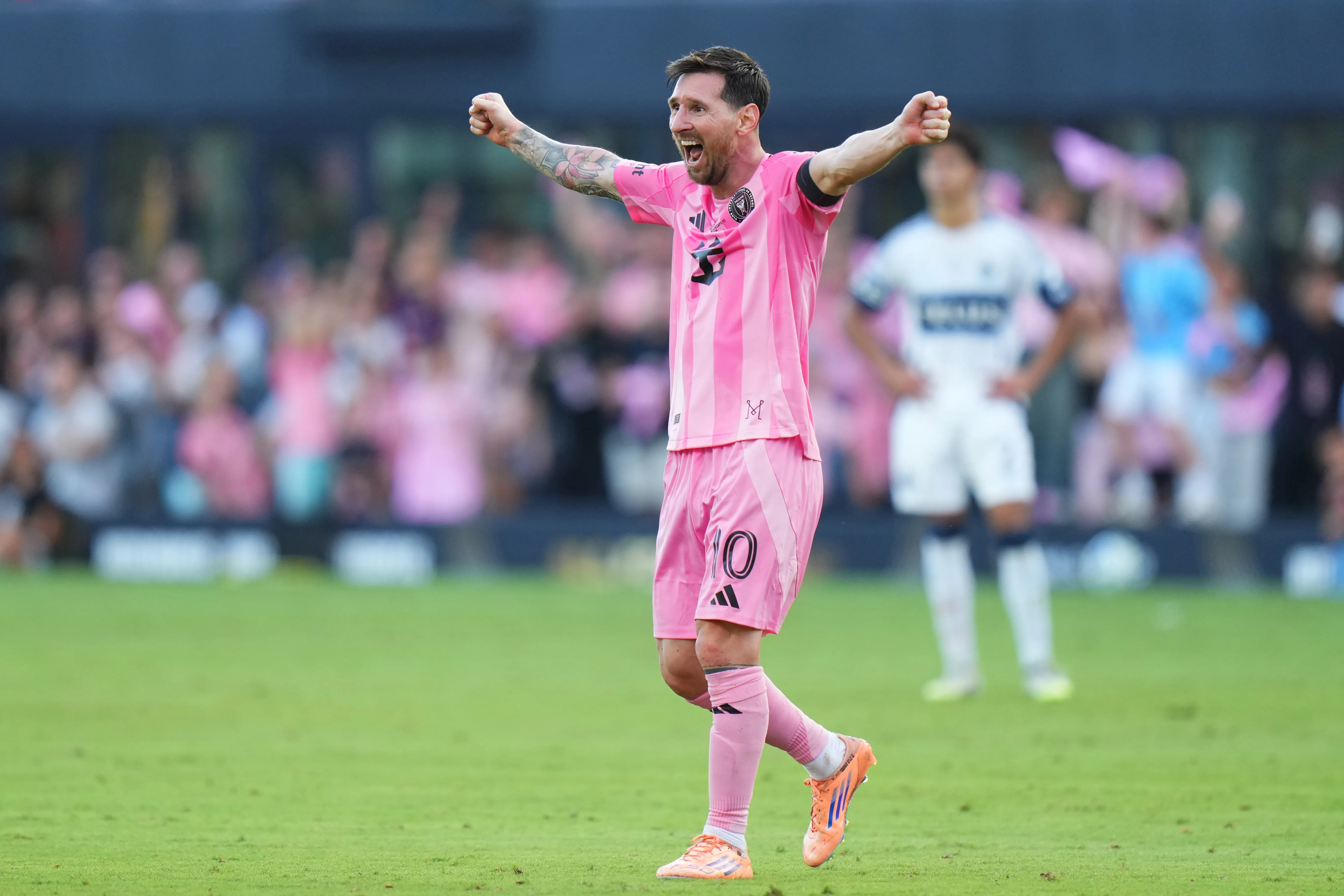Messi y su felicidad tras el pitazo final [Foto: Getty]