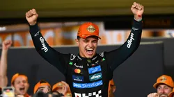Lando Norris celebra el campeonato de la F1