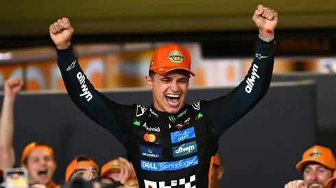 Lando Norris celebra el campeonato de la F1