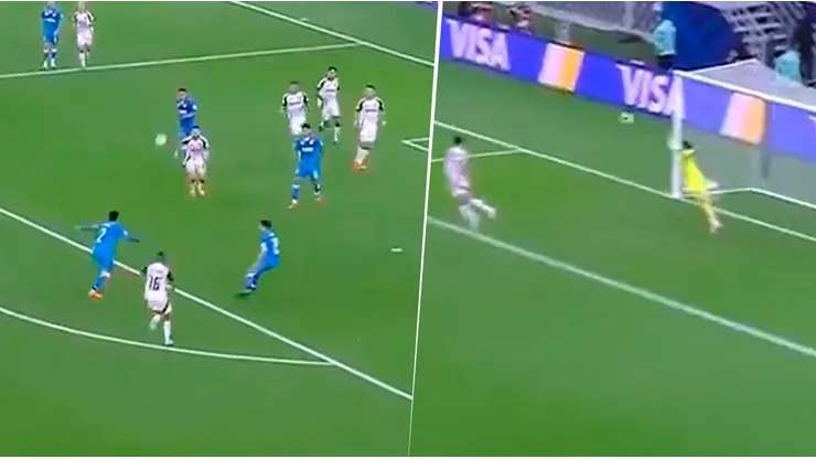 Cruz Azul le empató el partido a Flamengo con un golazo de Jorge Sánchez