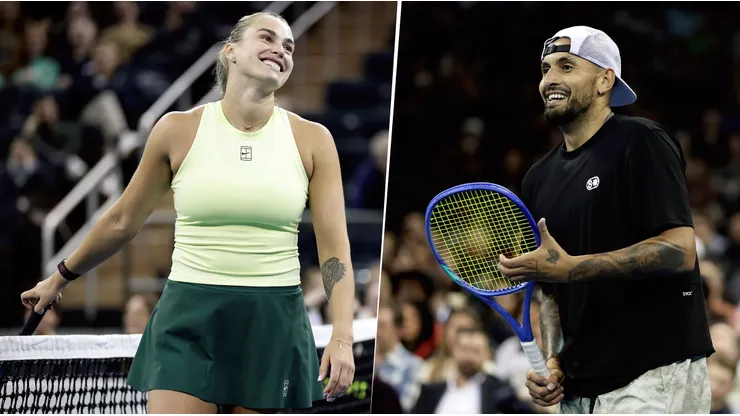 Nick Kyrgios y Aryna Sabalenka en la Batalla de los Sexos