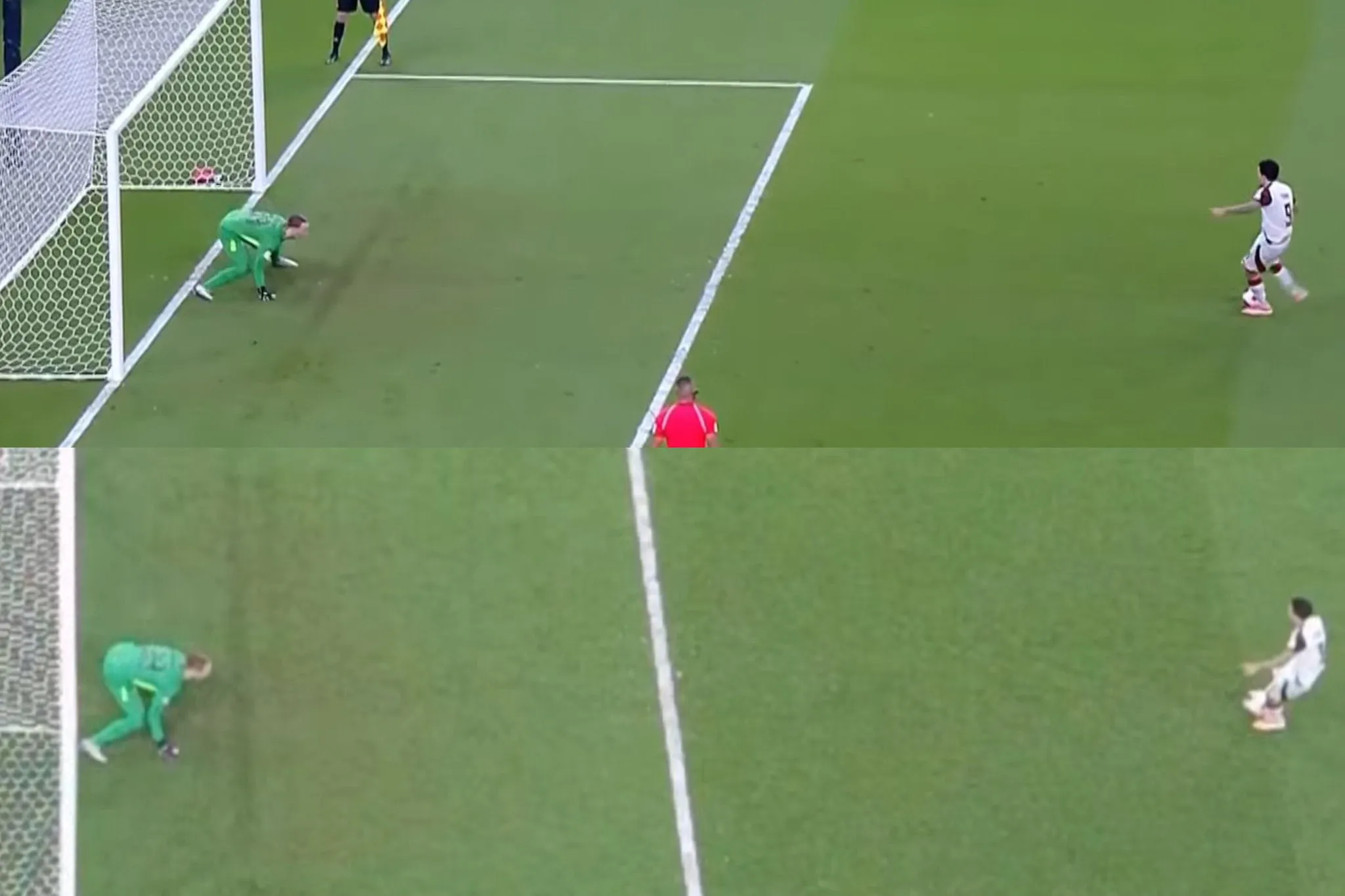 El adelantamiento de Safonov que no se sancionó (Foto: Captura de transmisión)