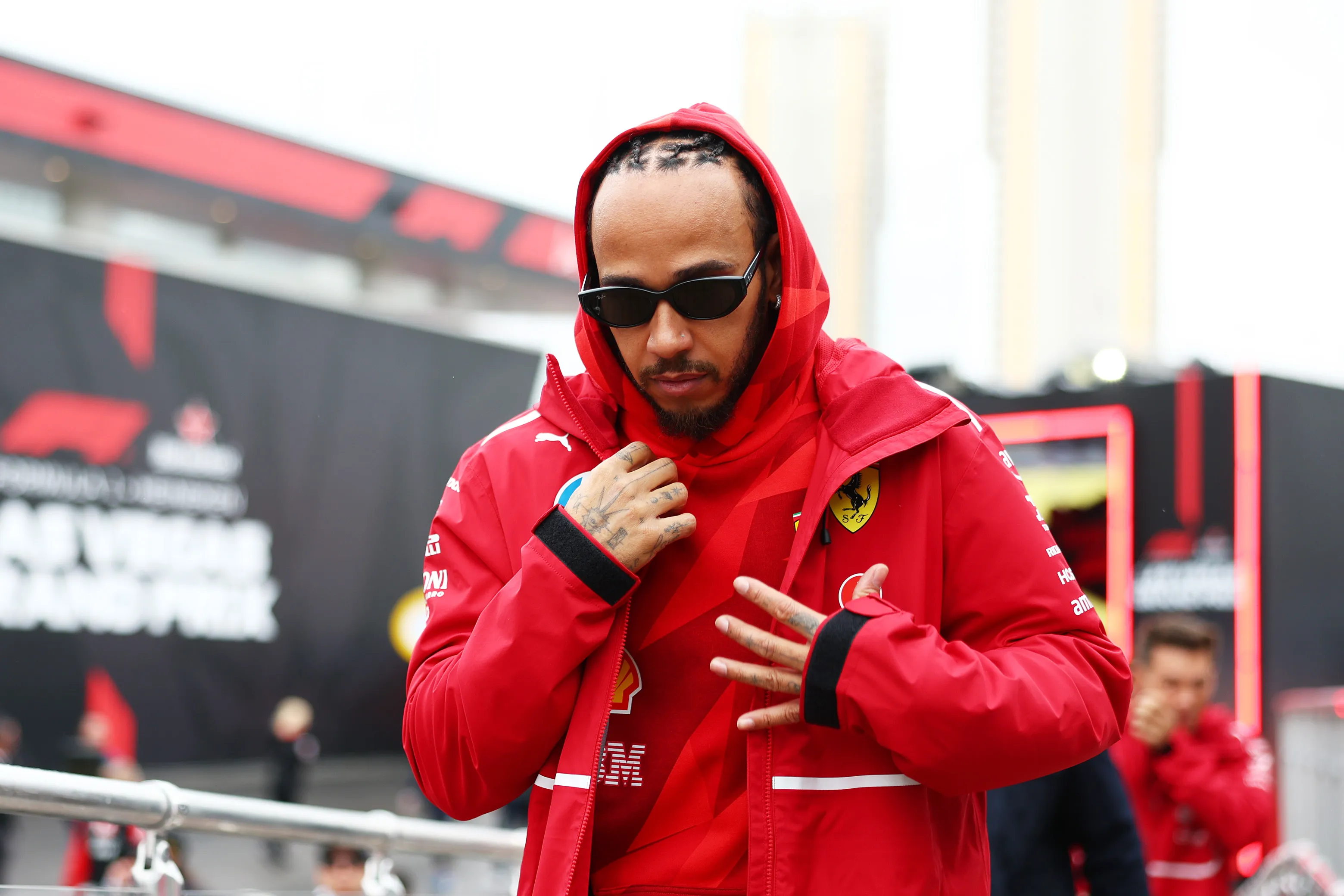 Hamilton en el Gran Premio de Las Vegas 2025 (GETTY IMAGES)
