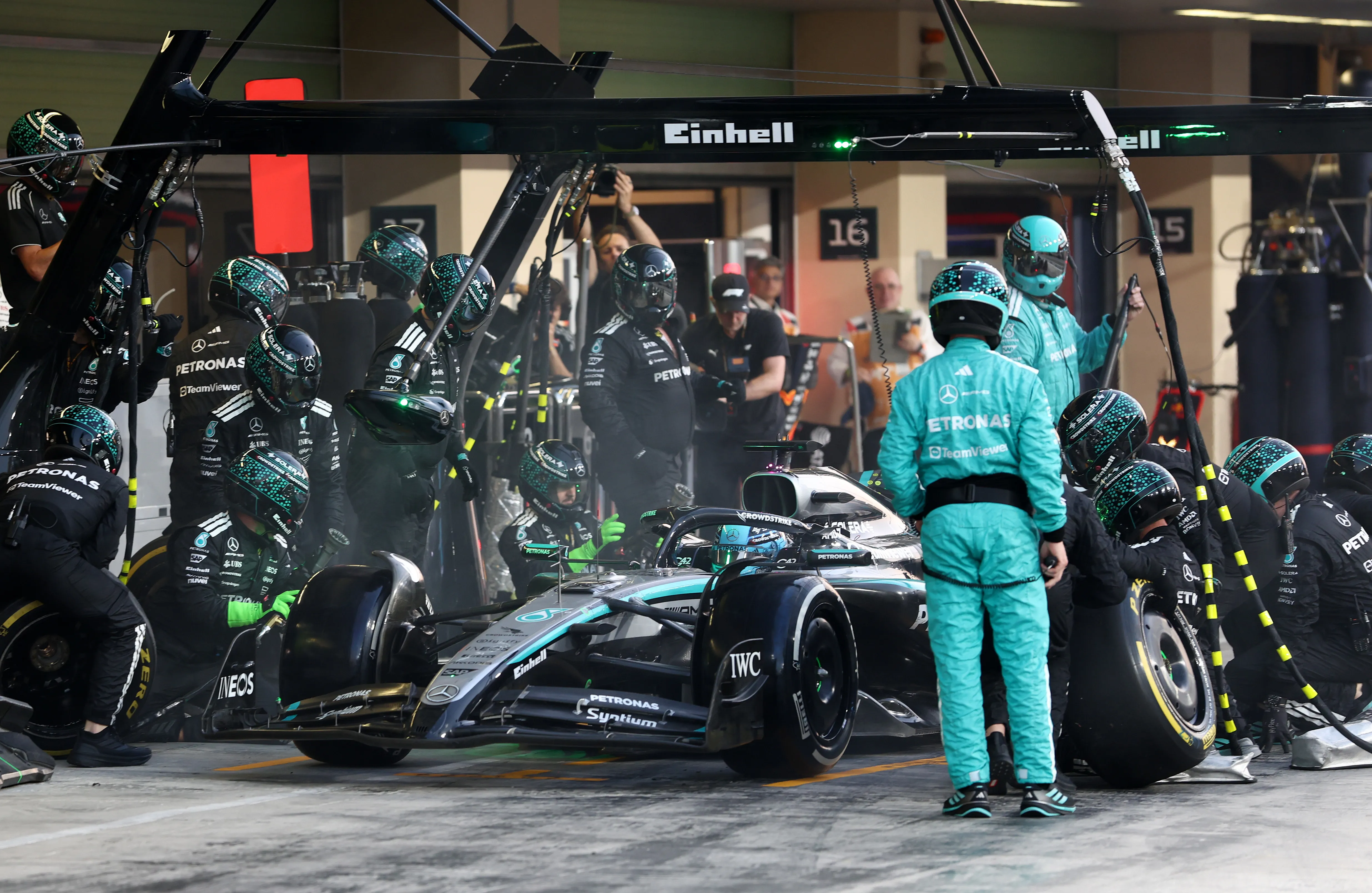 Pitstop de Mercedes (GETTY IMAGES)