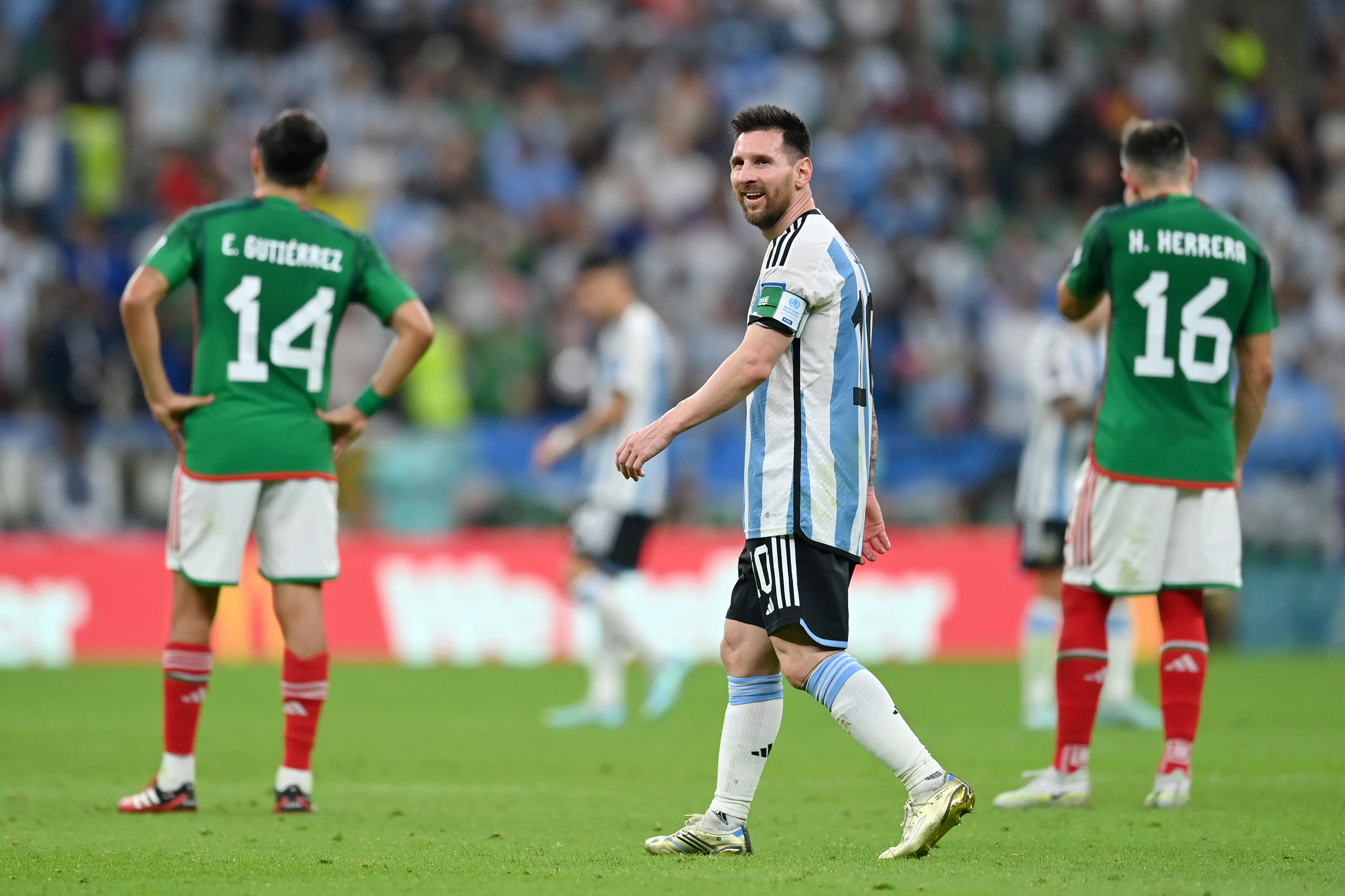 Lionel Messi ante México en Qatar 2022 (GETTY IMAGES)