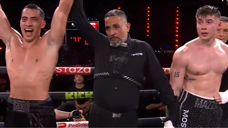 Gero Arias se terminó imponiendo a Tomás Mazza en la pelea estelar de Párense de Manos 3.