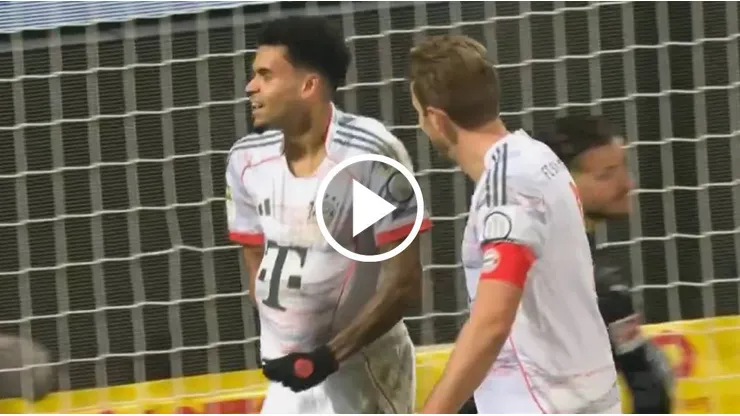 Luis Díaz convirtió un gol en la victoria de Bayern Múnich