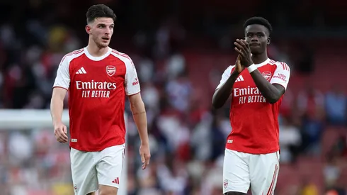 Declan Rice y Bukayo Saka no son titulares con Arsenal