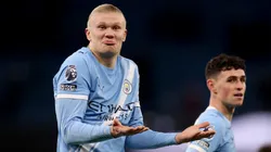 Haaland viene de anotar un doblete ante West Ham y quedó a uno de los 150 goles con el Manchester City.