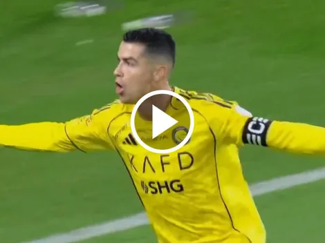 Cristiano Ronaldo convirtió un doblete en el partido de Al-Nassr