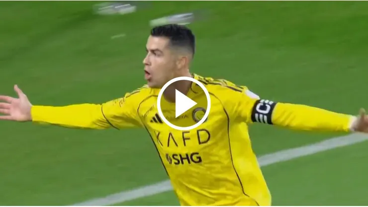 Cristiano Ronaldo convirtió un gol con Al-Nassr