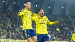 Cristiano Ronaldo celebra su doblete con Al-Nassr