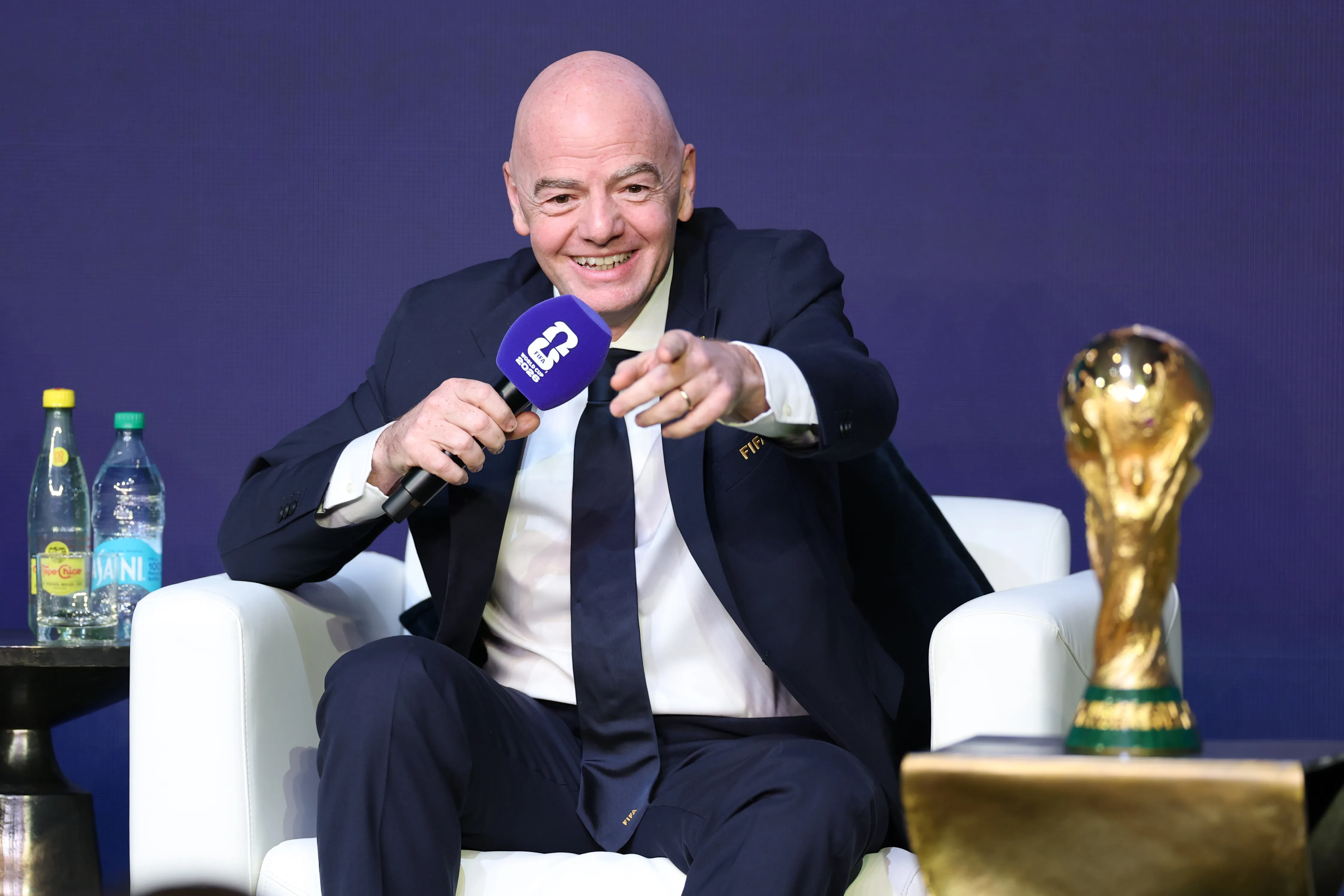 Gianni Infantino saca pecho por la demanda de entradas para el Mundial 2026. [Foto: Getty Images]