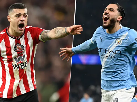 Las alineaciones de Sunderland vs. Manchester City