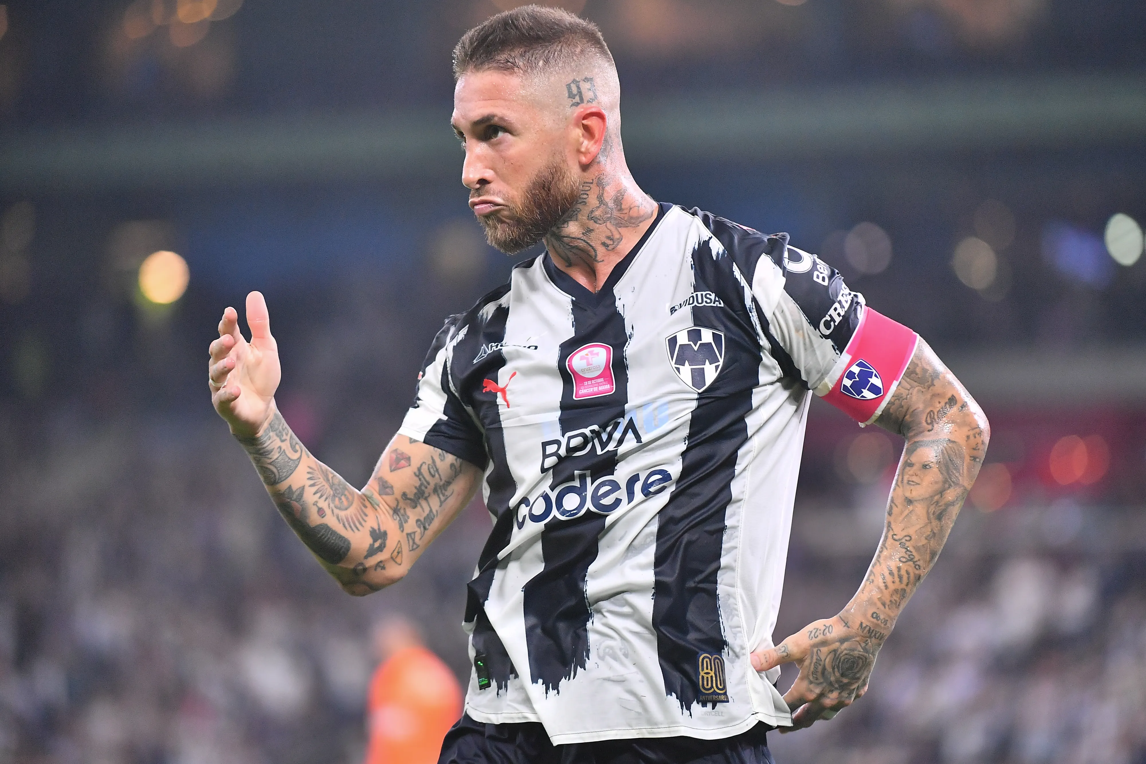 Sergio Ramos durante su etapa en Rayados (Getty Images)