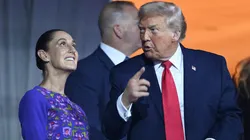 Claudia Sheinbaum y Donald Trump en el sorteo del Mundial 2026