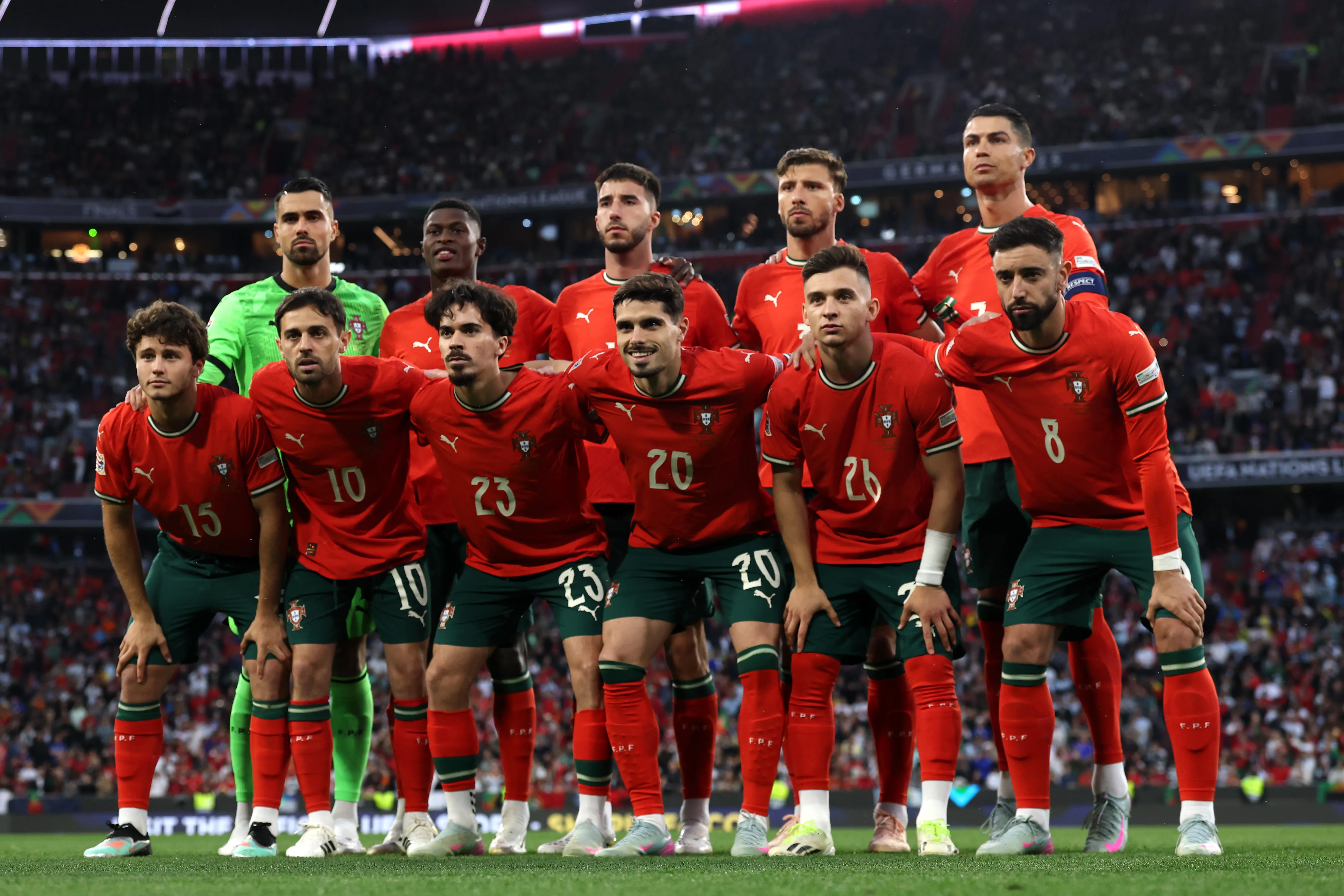 Alineación de Portugal en la UEFA Nations League 2025 (GETTY IMAGES)
