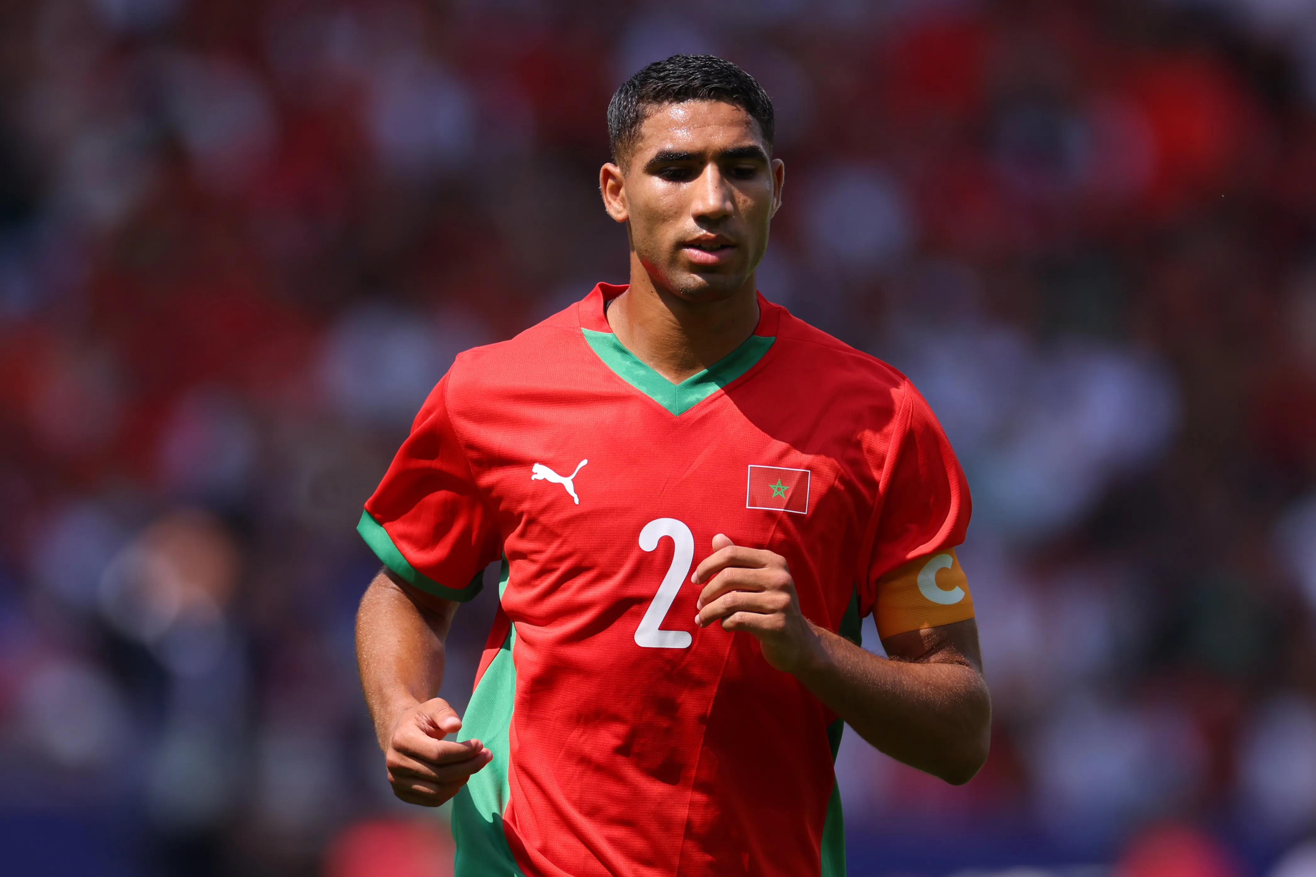 Hakimi con la Selección de Marruecos (GETTY IMAGES)