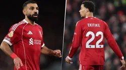 Mohamed Salah y Hugo Ekitiké no juega contra Arsenal