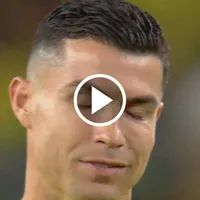 La reacción de Cristiano Ronaldo al gol de Julián Quiñones