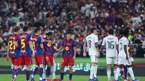 Barcelona vs. Real Madrid por la final de la Supercopa.
