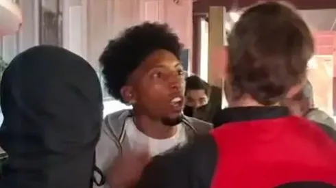 Johan Mojica se encaró con aficionados del Mallorca