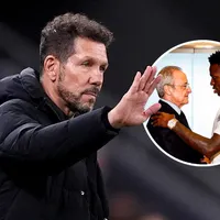 Simeone se disculpó públicamente con Florentino Pérez y Vinicius