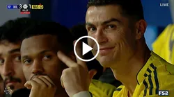 Cristiano le hizo un gesto a la cámara tras el tercer gol de Al-Hilal