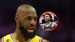 LeBron James y el nuevo jugador que firmaron Los Angeles Lakers.