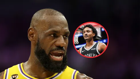 LeBron James y el nuevo jugador que firmaron Los Angeles Lakers.