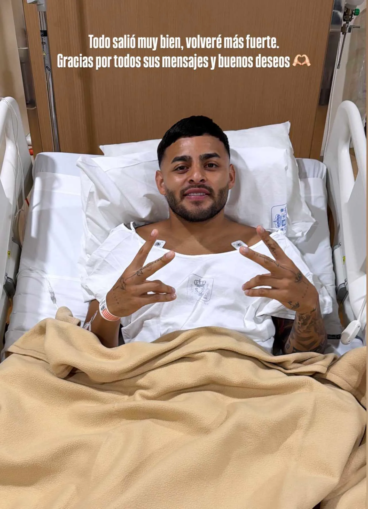 El mensaje de Alexis Vega en sus redes sociales (@alexisvega.9)