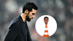Álvaro Arbeloa y una imagen muy popular.