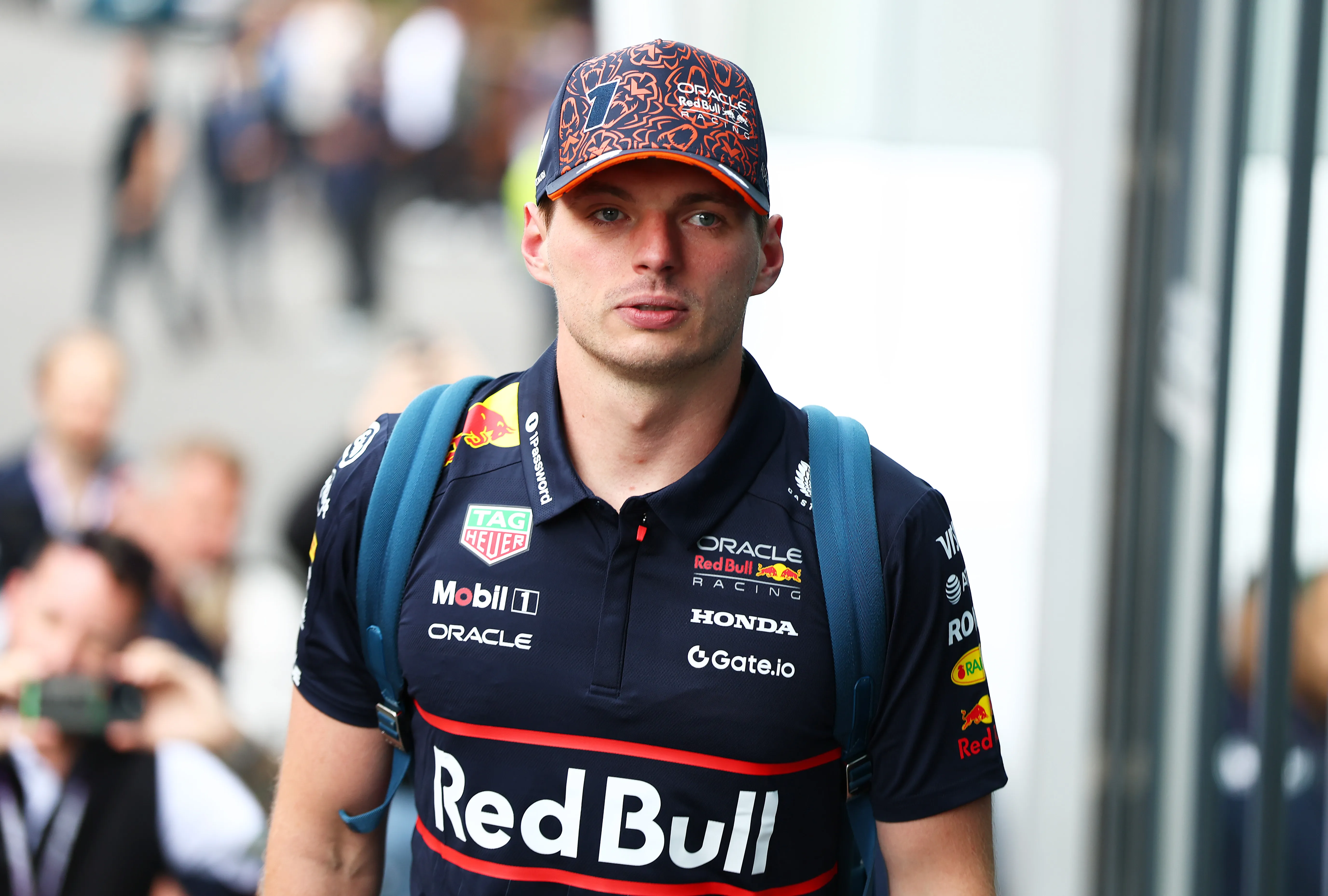 Max Verstappen con la indumentaria de Red Bull (GETTY IMAGES)