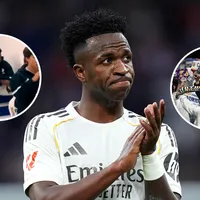 La reacción que no se vio de Vinicius durante los silbidos