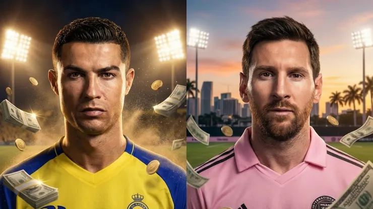 Lionel Messi vs. Cristiano Ronaldo: dinero que ganan en 2026.