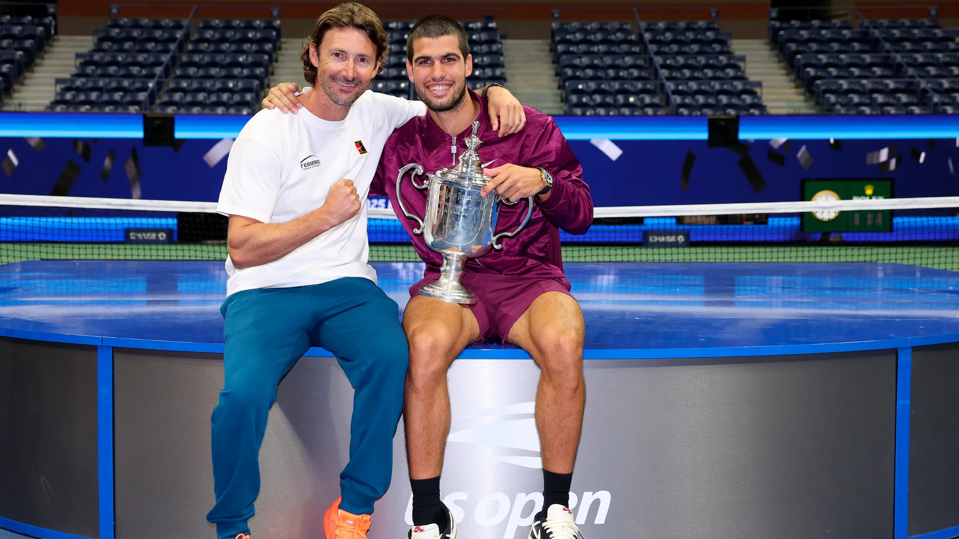 Carlos Alcaraz y Carlos Ferrero decidieron separar sus caminos. (GETTY IMAGES)