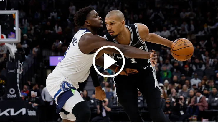 Anthony Edwards y Victor Wembanyama dieron espectáculo en la NBA