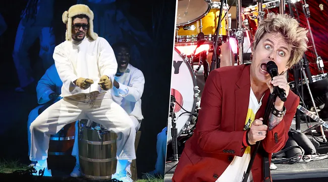 Bad Bunny y Green Day se presentarán en el Super Bowl de 2026 (GETTY IMAGES)