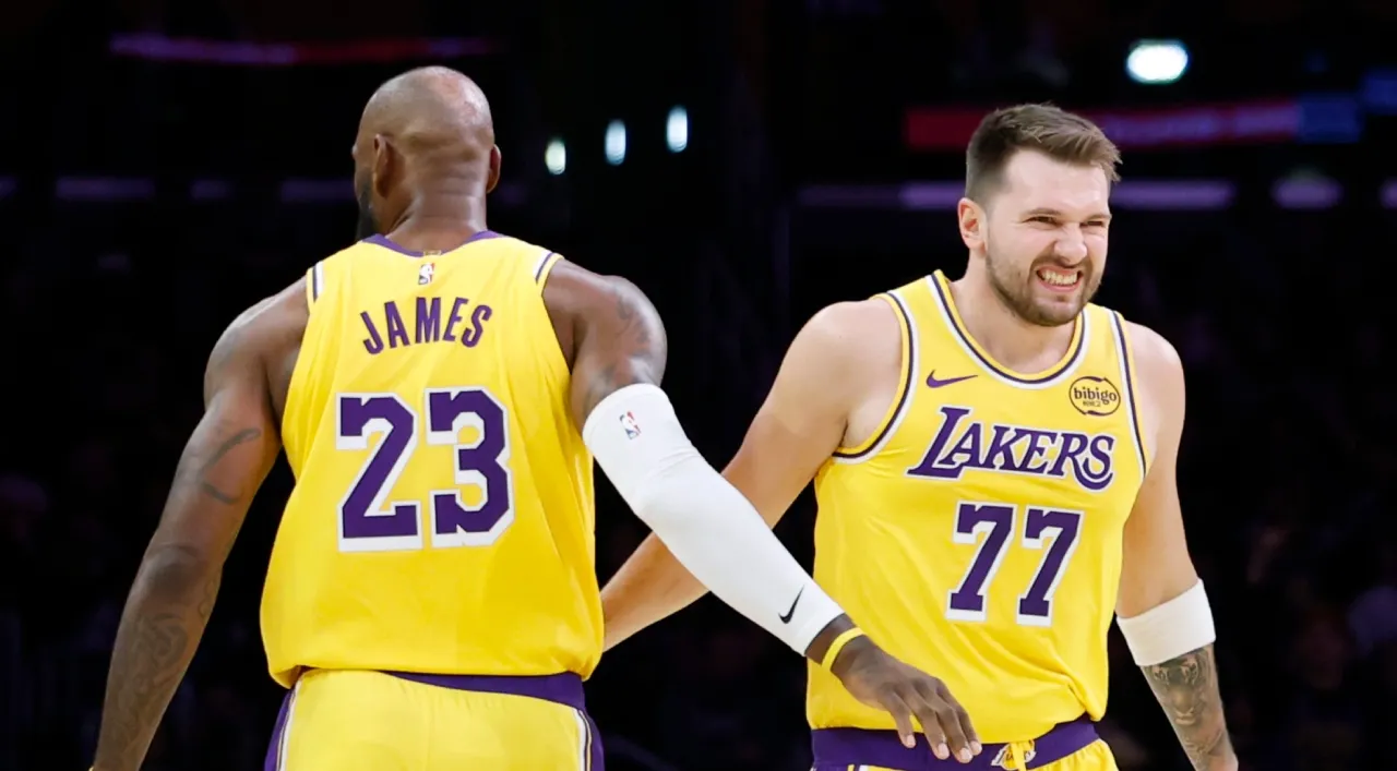 LeBron y Doncic juegan su primera temporada completa en Lakers. (Foto: Getty Images)
