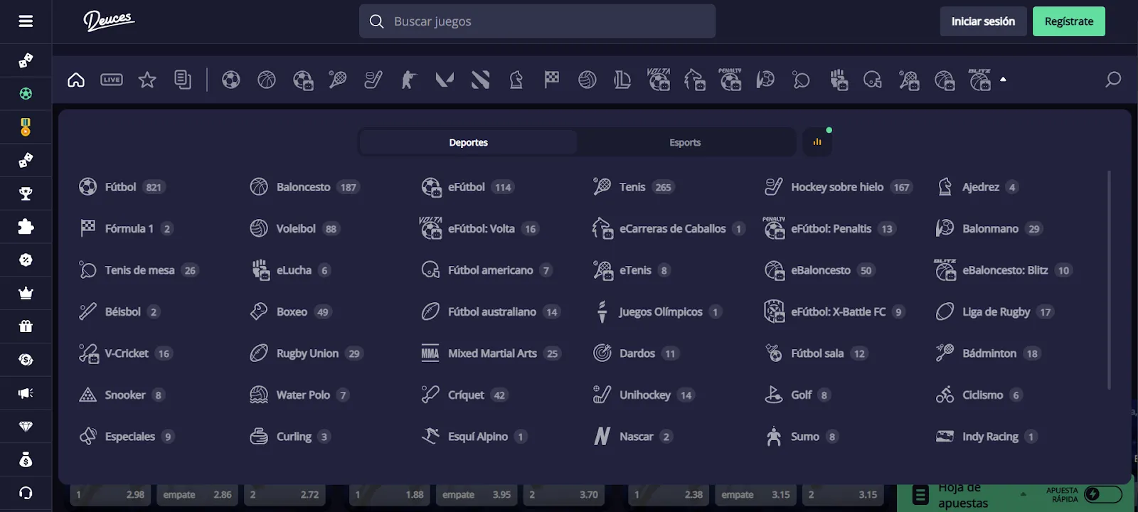 Deuces opiniones deportes