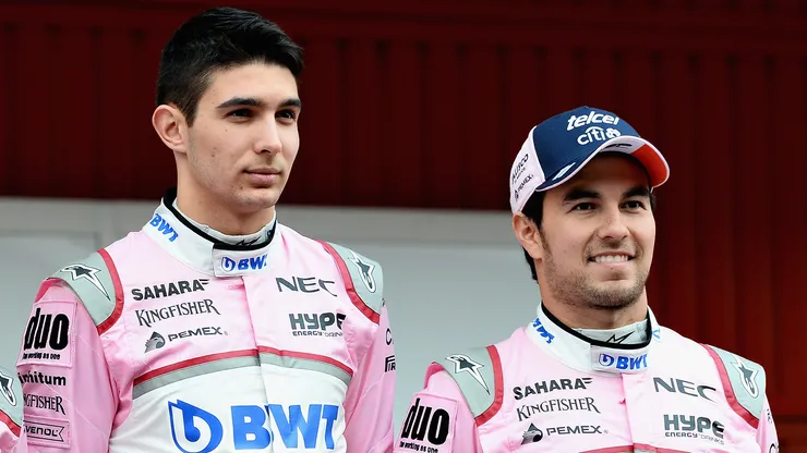 Esteban Ocon y Checo Pérez como compañeros en Force India