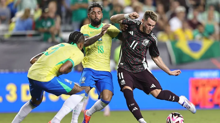 México y Brasil en su último amistoso en 2024