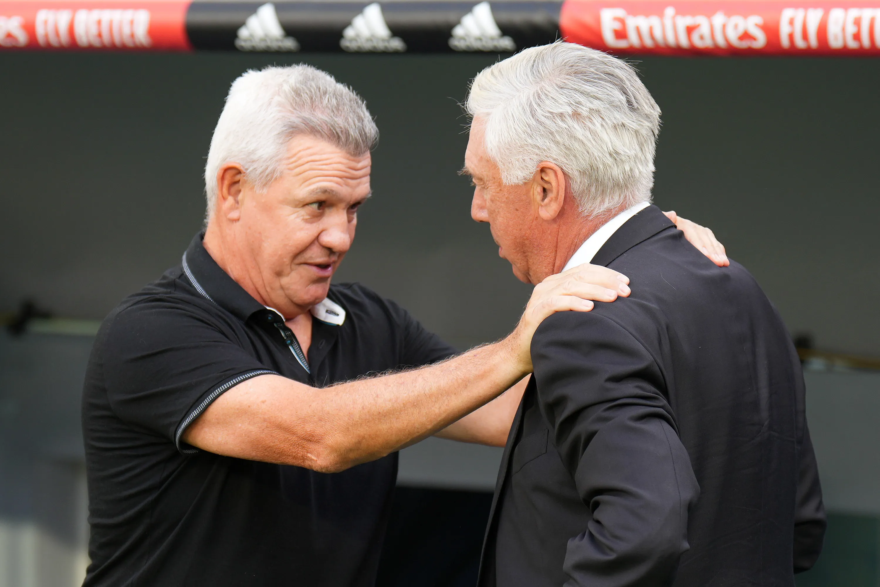 Javier Aguirre y Carlo Ancelotti (Getty Images)