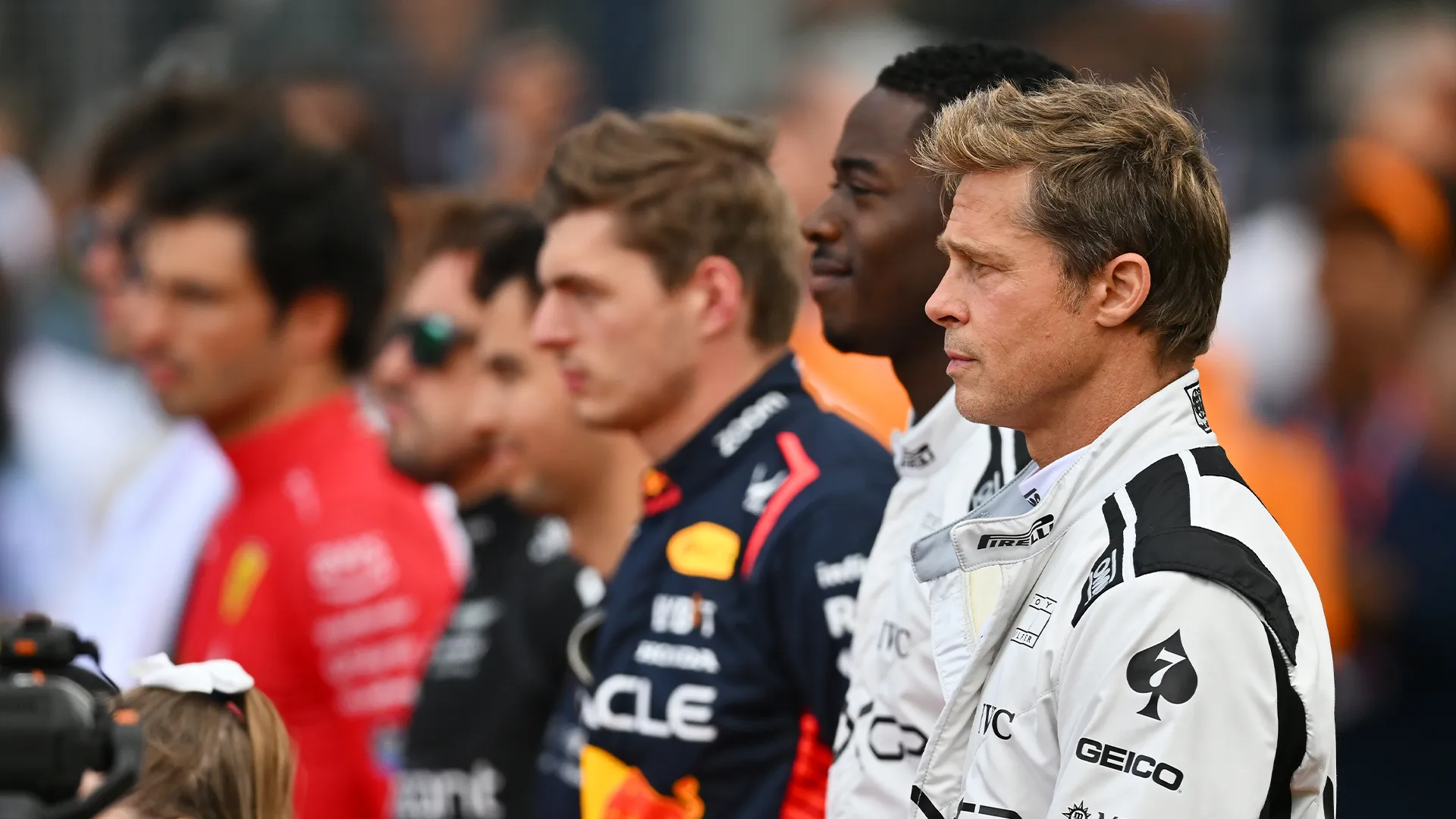 Los actores de la película filmaron junto a pilotos reales de la F1 (GETTY IMAGES)