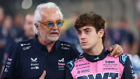 Flavio Briatore junto a Franco Colapinto